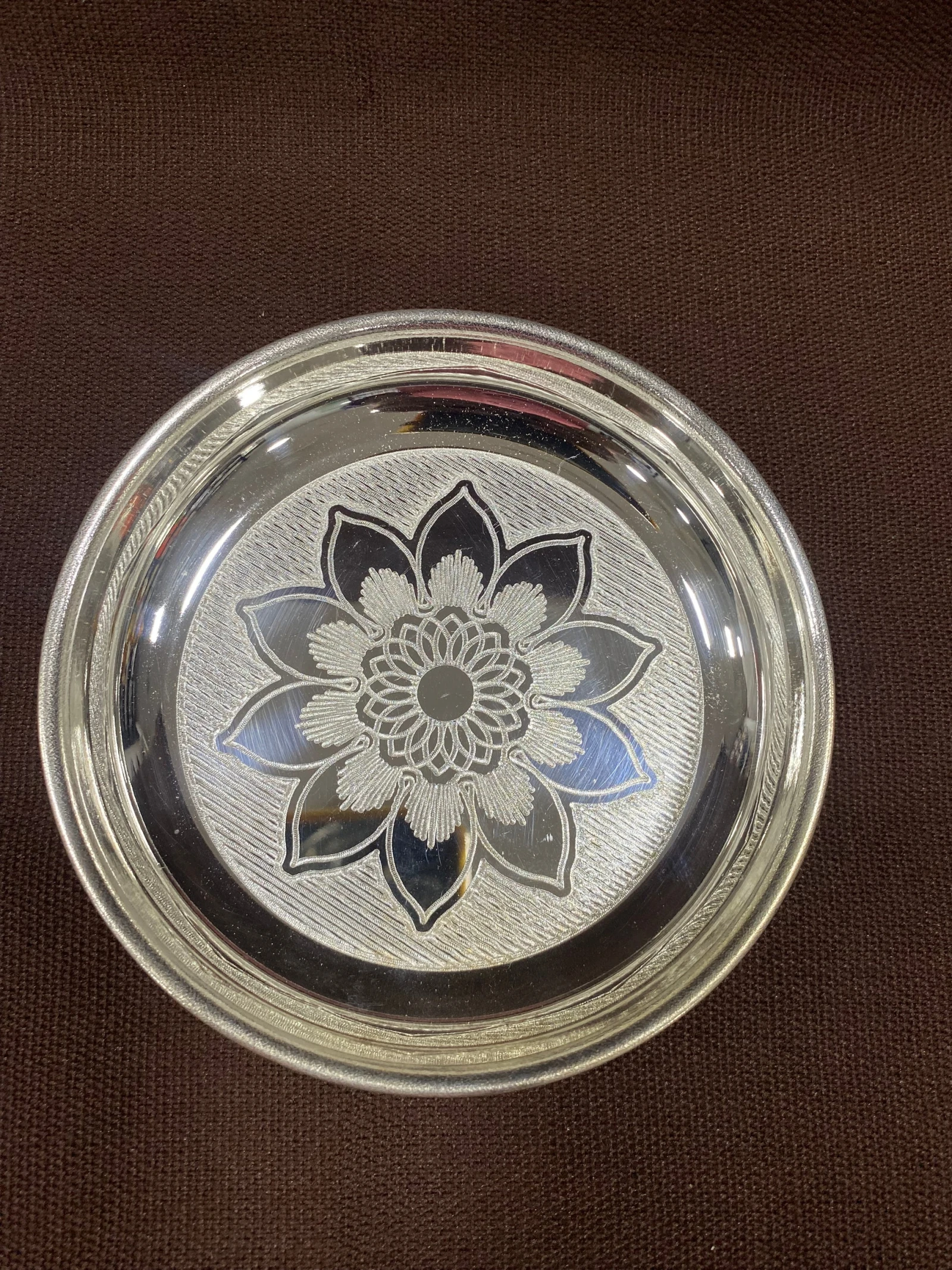 German Silver Plate  6 inches - 1