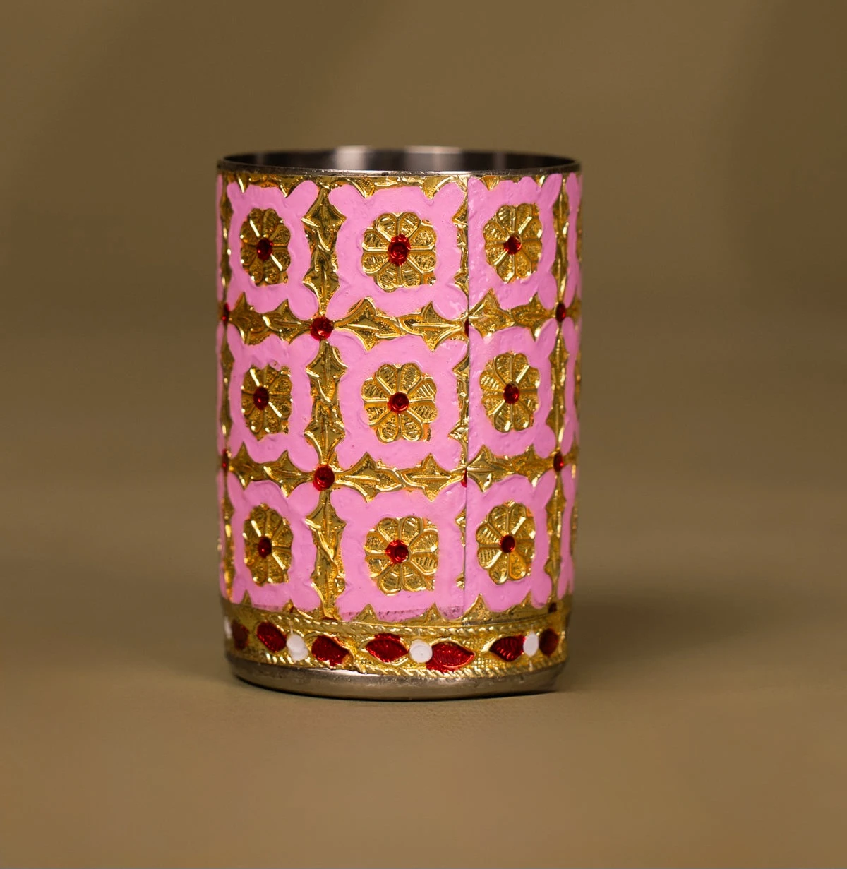 Meenakari Stainless Steel Glass - 5