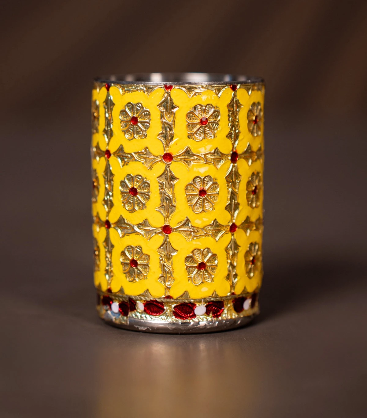 Meenakari Stainless Steel Glass - 3