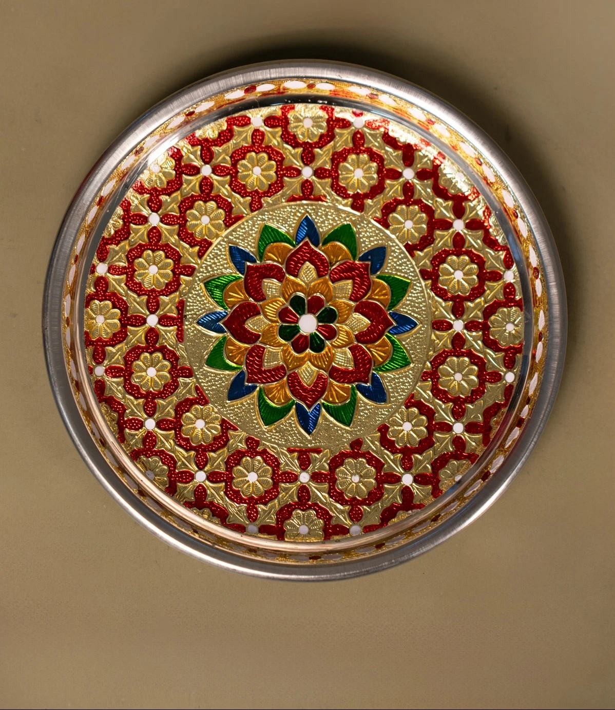 Meenakari Plate - (7×7) Inch - 3
