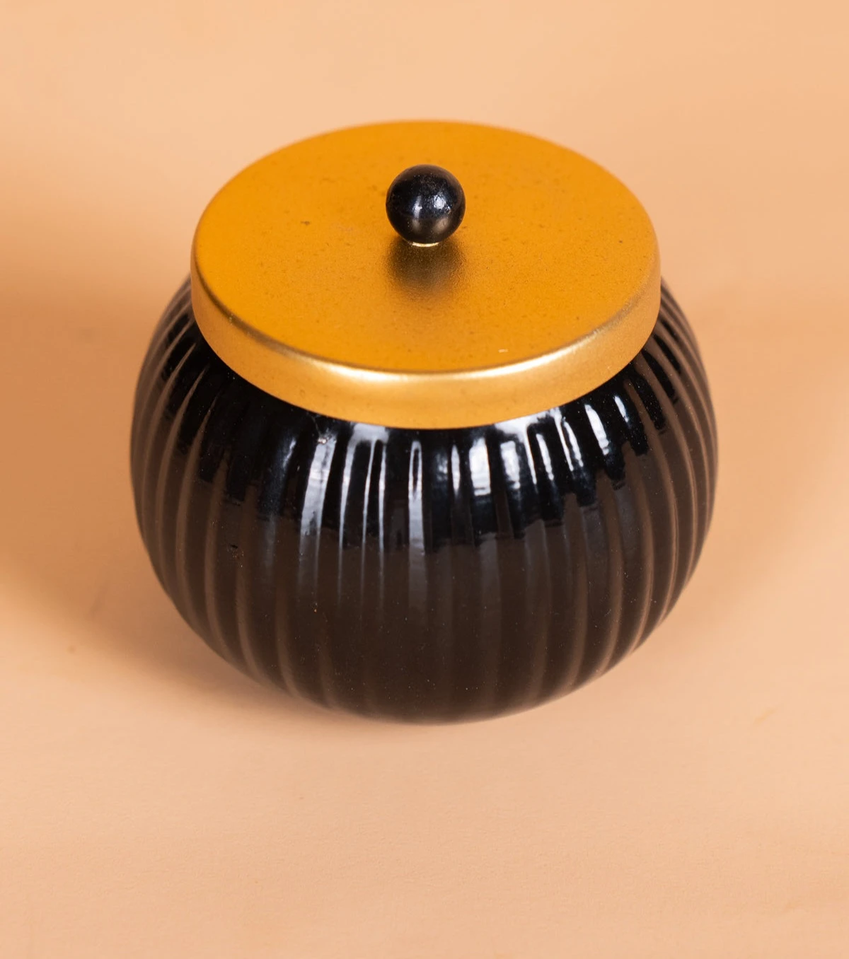 Metal Dry Fruit Nuts Box - Black - 3.5 Inch - 3