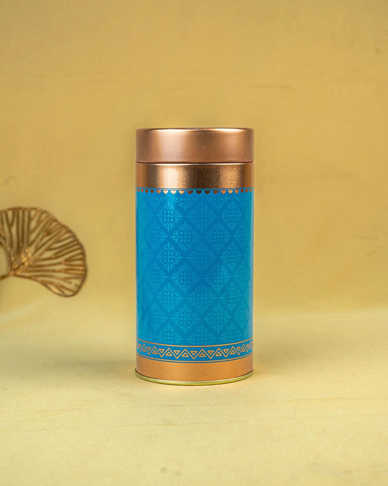 Floral Printed Tin Jar - 2